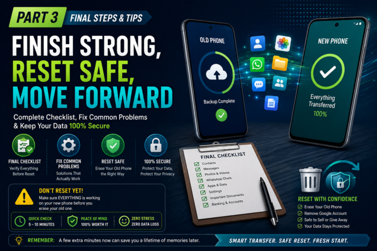 How to Transfer Data From Old Phone to New Android Phone(part 3)