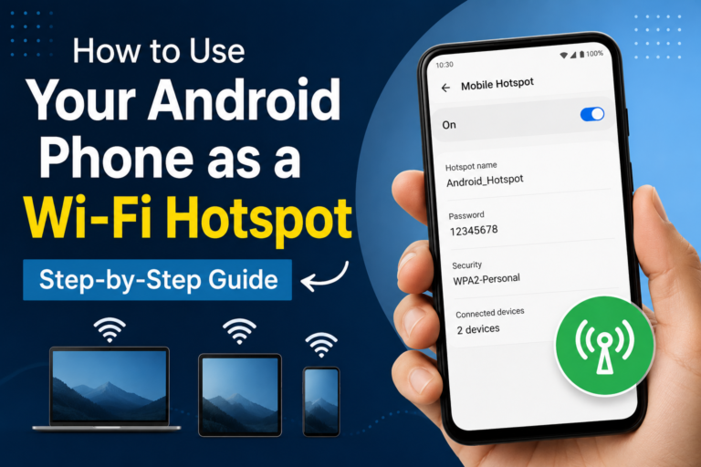 How to Use Your Android Phone as a Wi-Fi Hotspot (2026 Guide)