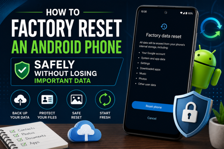 How to Factory Reset an Android Phone Without Losing Your Data